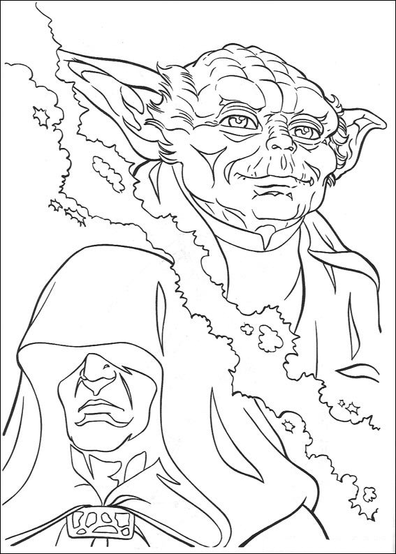 Plansa de colorat cu Star Wars 100 3
